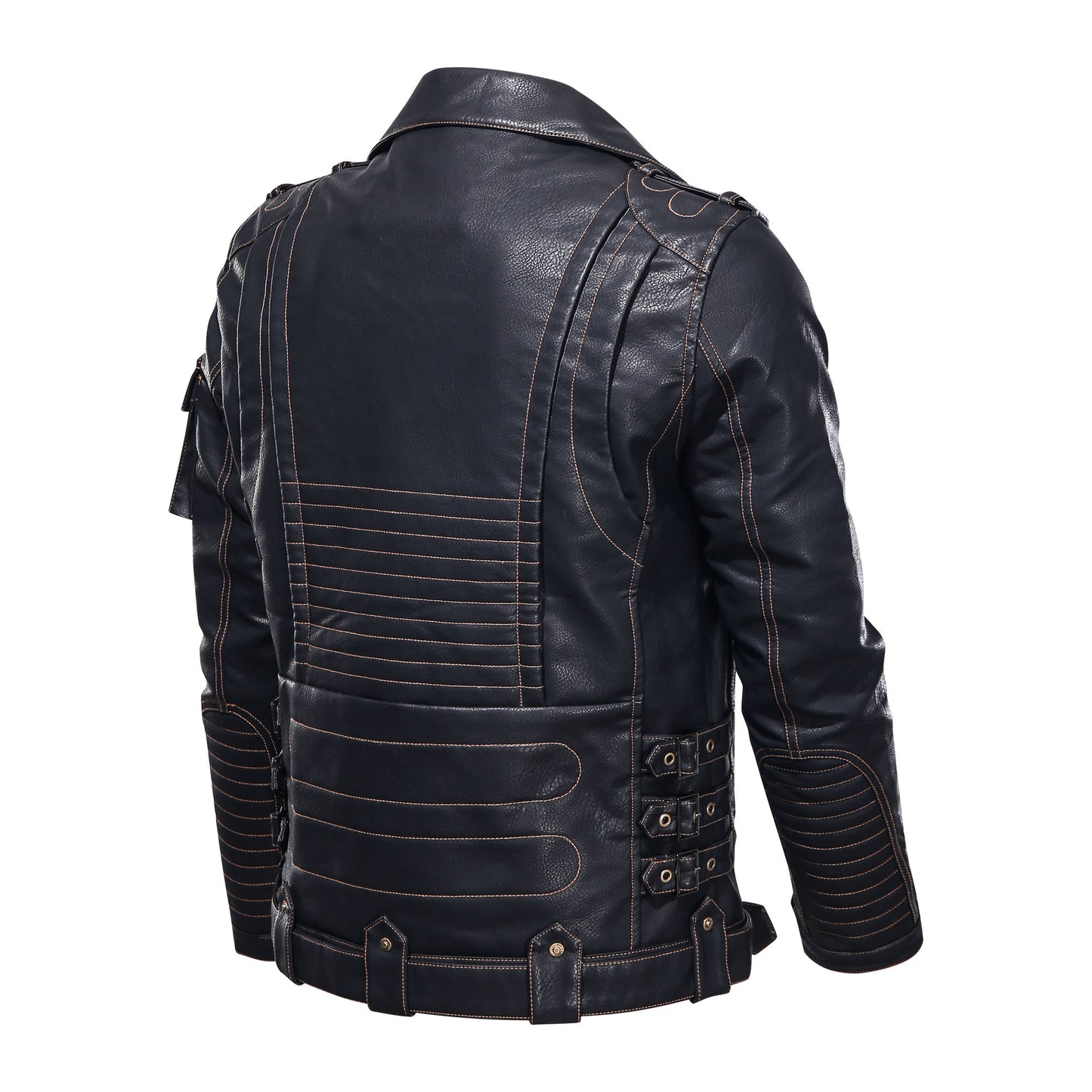 Motorcycle Leather Jacket, Punk Style PU Jacket
