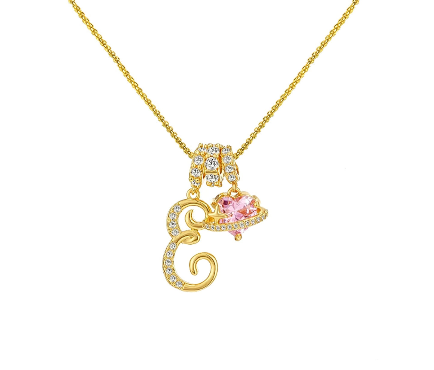 Dopamine 26 English Letter Necklace Copper