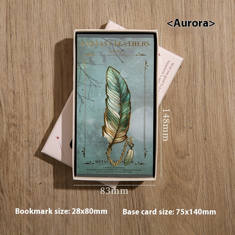 Classical Chinese Style Cultural And Creative Feather Bookmark
