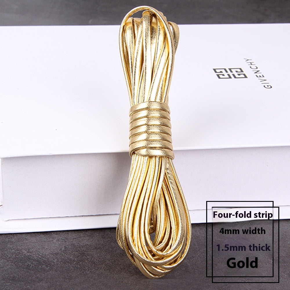 PU Four-layer Layering Soft Leather Woven Leather String