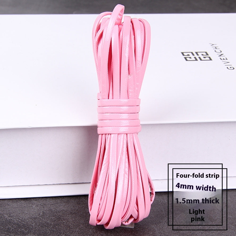 PU Four-layer Layering Soft Leather Woven Leather String