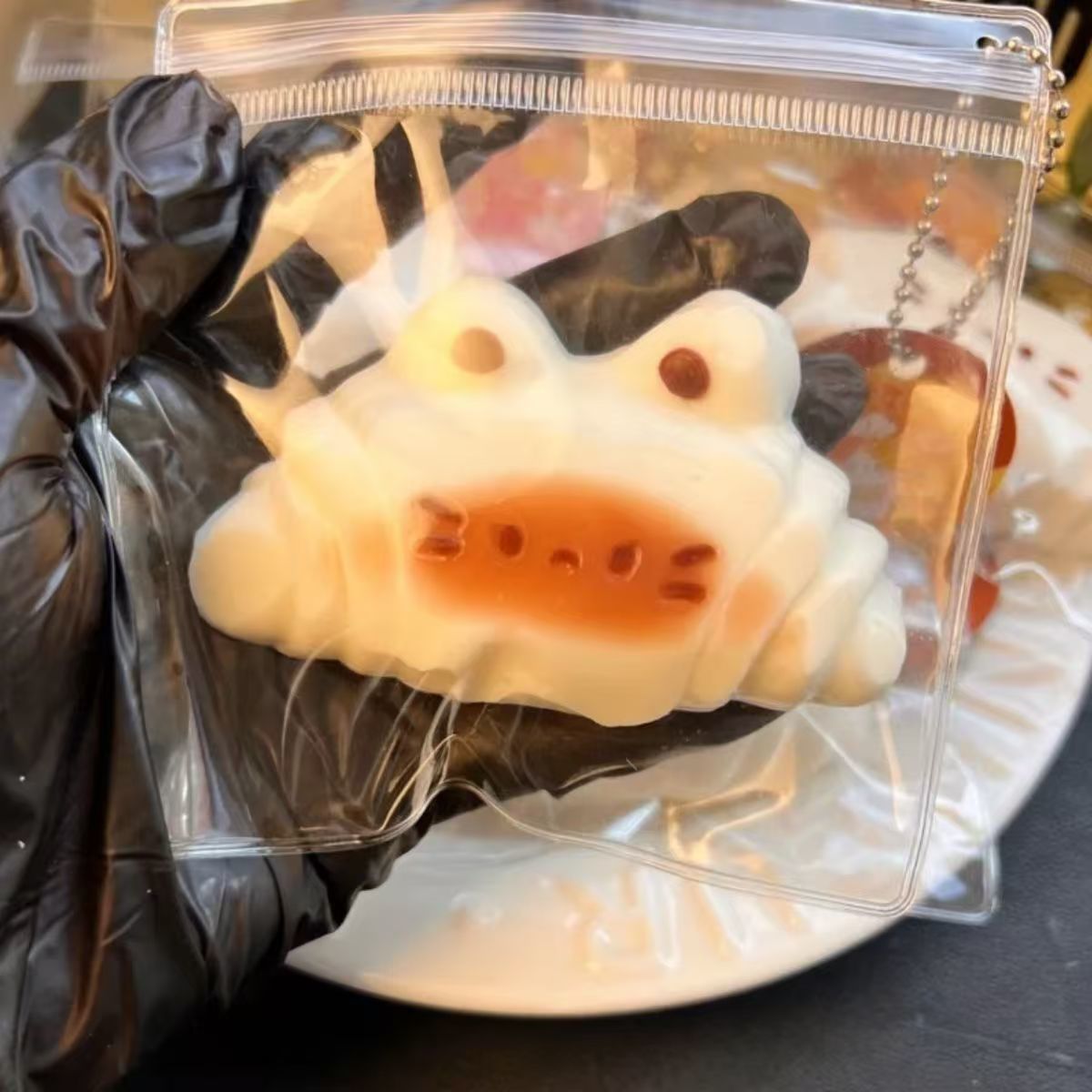 Dopamine Rainbow Kitten Cheese Squeezing Toy Silicone Slow Rebound Decompression