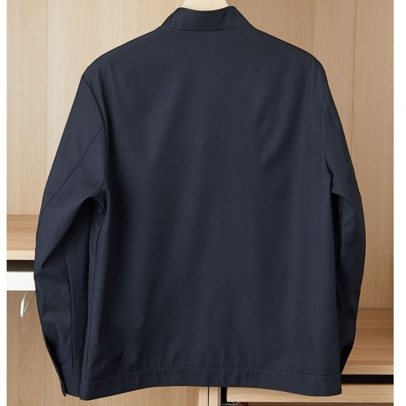 Middle-aged And Elderly New Loose Lapel Zipper Jacket