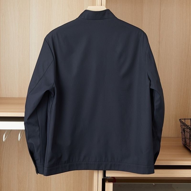 Middle-aged And Elderly New Loose Lapel Zipper Jacket