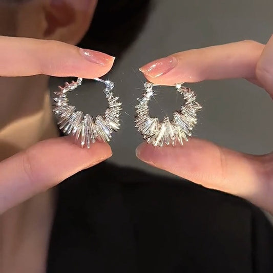 Personalized Cold Style Unique Winding Metal Circle Ear Clip