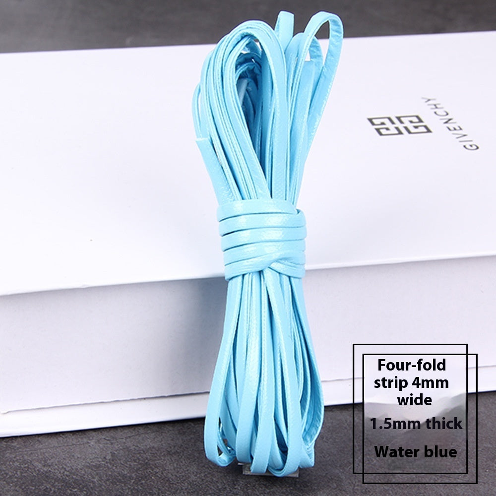 PU Four-layer Layering Soft Leather Woven Leather String