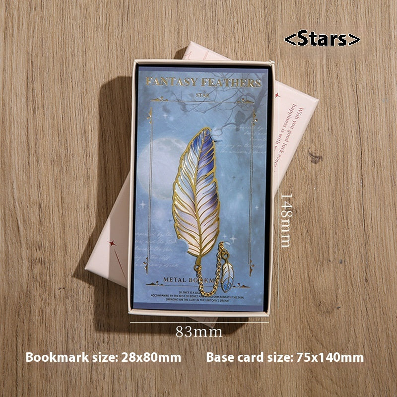 Classical Chinese Style Cultural And Creative Feather Bookmark