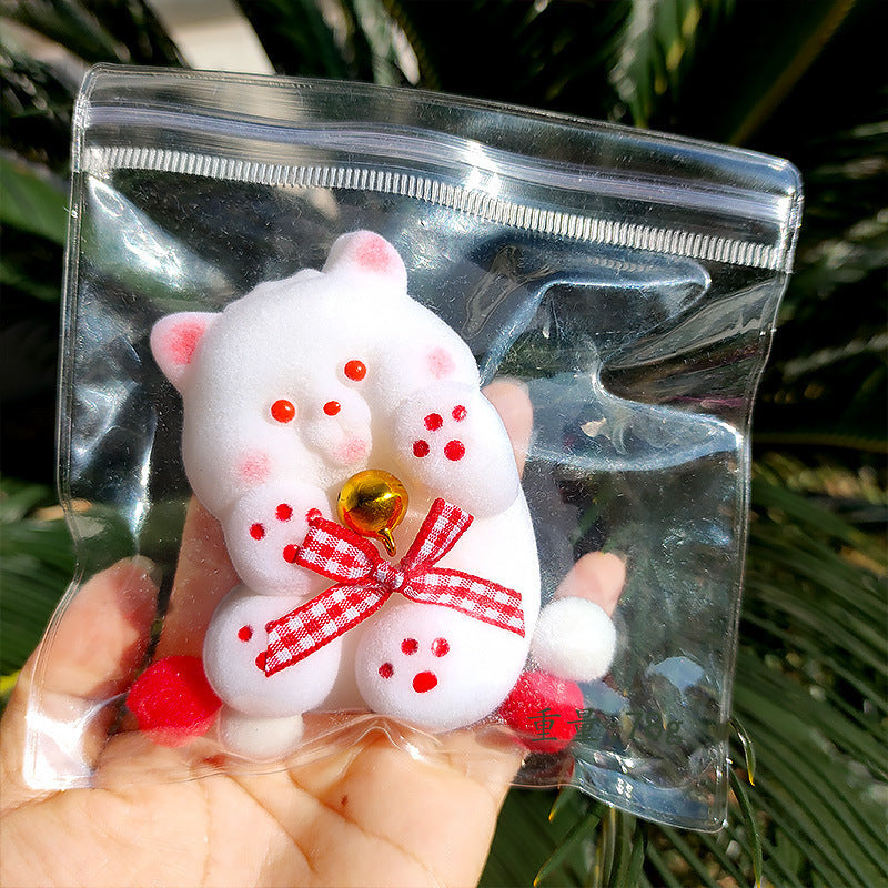 Dopamine Rainbow Kitten Cheese Squeezing Toy Silicone Slow Rebound Decompression