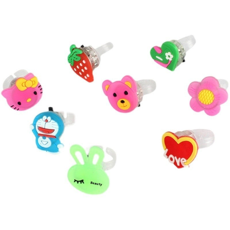 Luminous Ring Children's Small Toys Square Toy Night Market