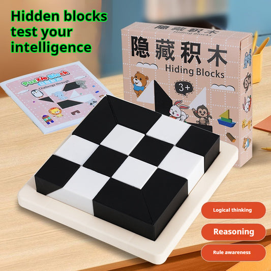 Children's Logical Thinking Training Hidden Building Blocks Puzzle Educational Toys