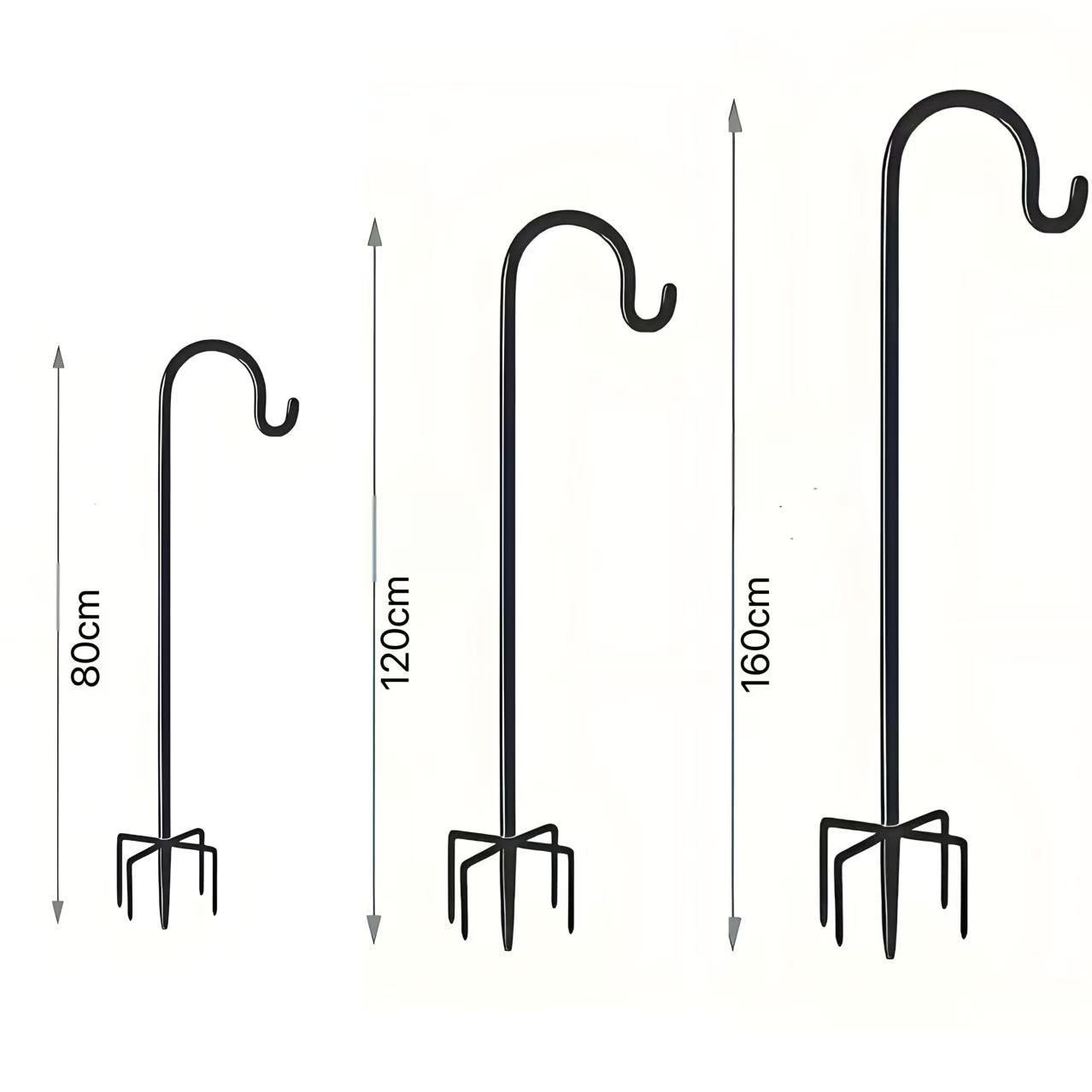 Garden Lamp Outdoor Garden Anti-rust Floor Outlet Hook Rod