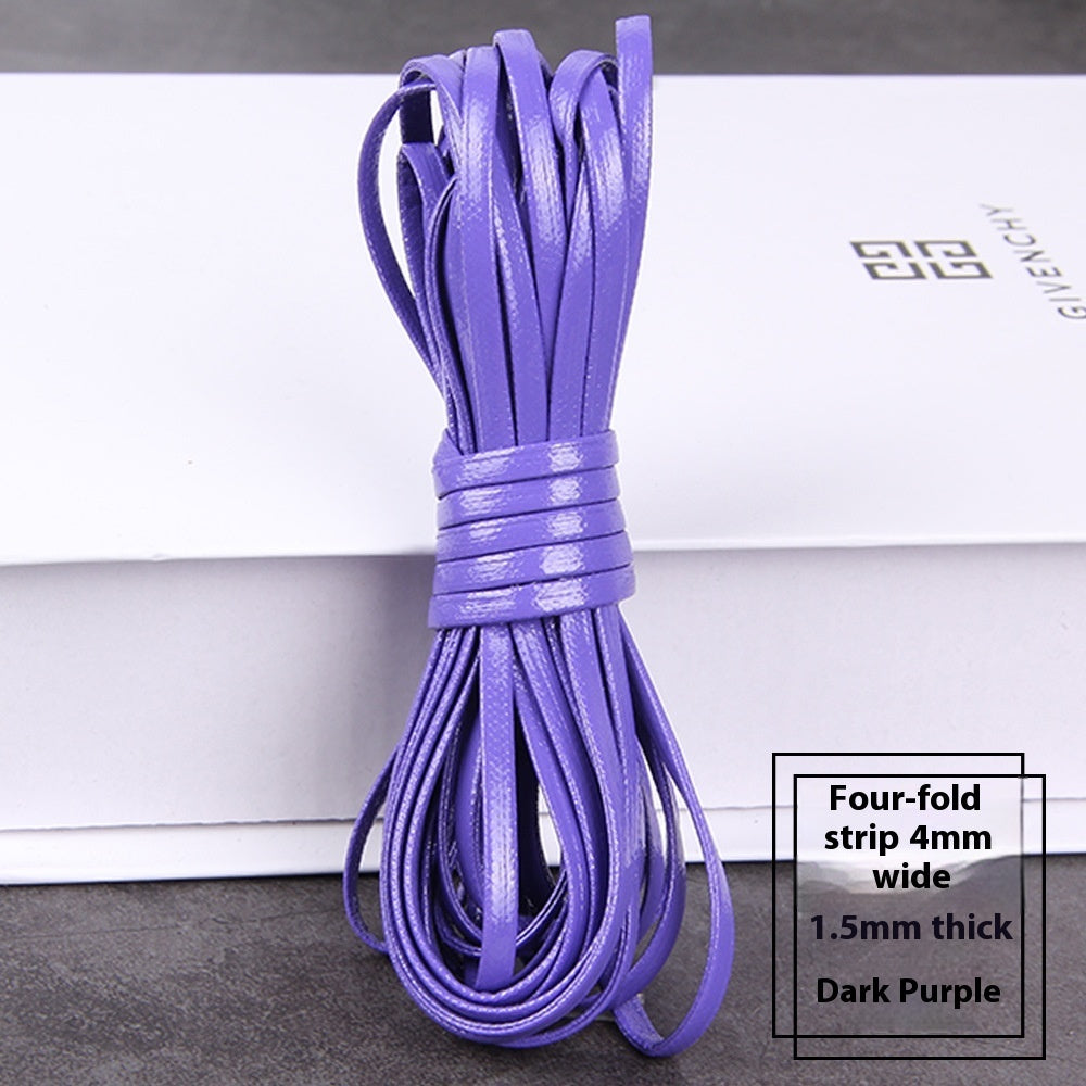 PU Four-layer Layering Soft Leather Woven Leather String