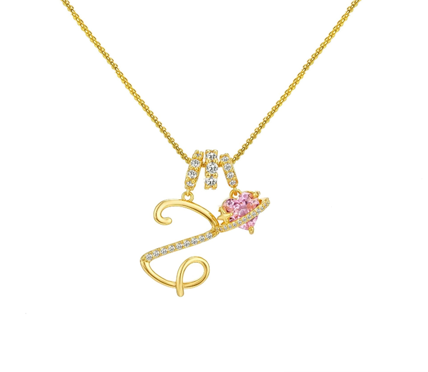 Dopamine 26 English Letter Necklace Copper